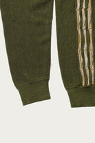 Beams Plus - Knit Polo Born Stripe 14G - Olive - Canoe Club
