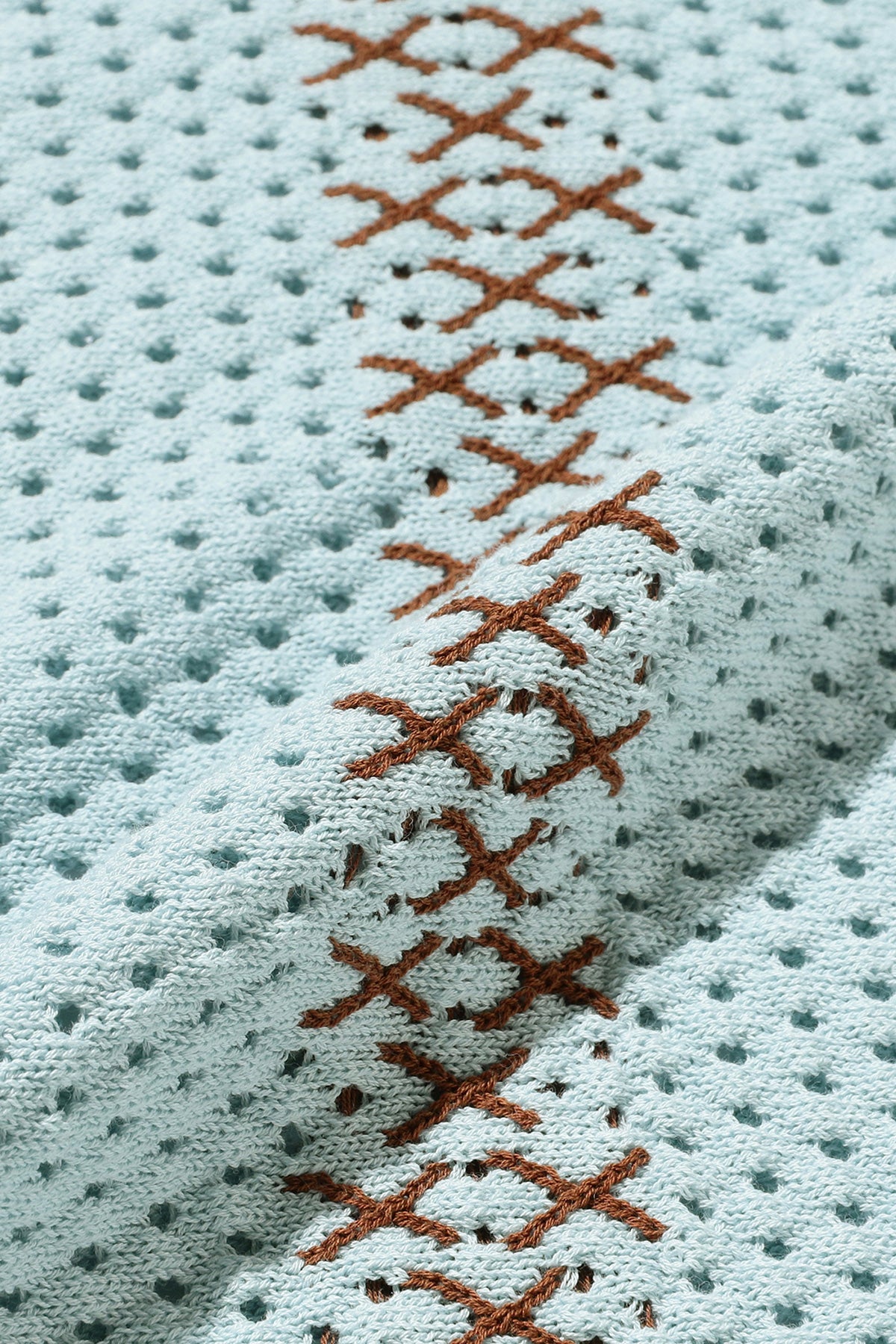 Beams Plus - Knit Polo Mesh Stripe - Sax - Canoe Club