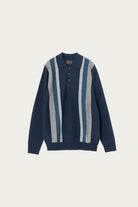 Beams Plus - Knit Polo Stripe Argyle - Navy - Canoe Club