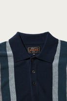 Beams Plus - Knit Polo Stripe Argyle - Navy - Canoe Club