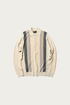 Beams Plus - Knit Polo Stripe Argyle - Off White - Canoe Club