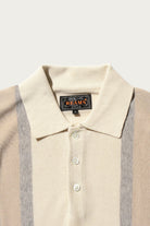 Beams Plus - Knit Polo Stripe Argyle - Off White - Canoe Club
