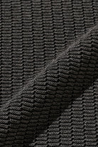 Beams Plus - Knit Polo "WASHI" 2 Tone - Black - Canoe Club