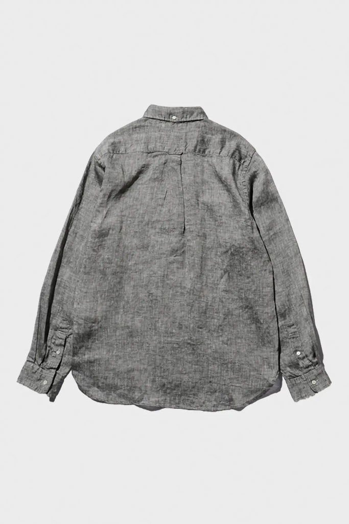 Beams Plus - Linen Oxford - Black - Canoe Club