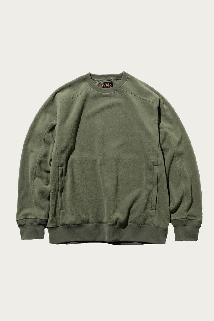 Beams Plus - MIL Crew Fleece - Olive - Canoe Club