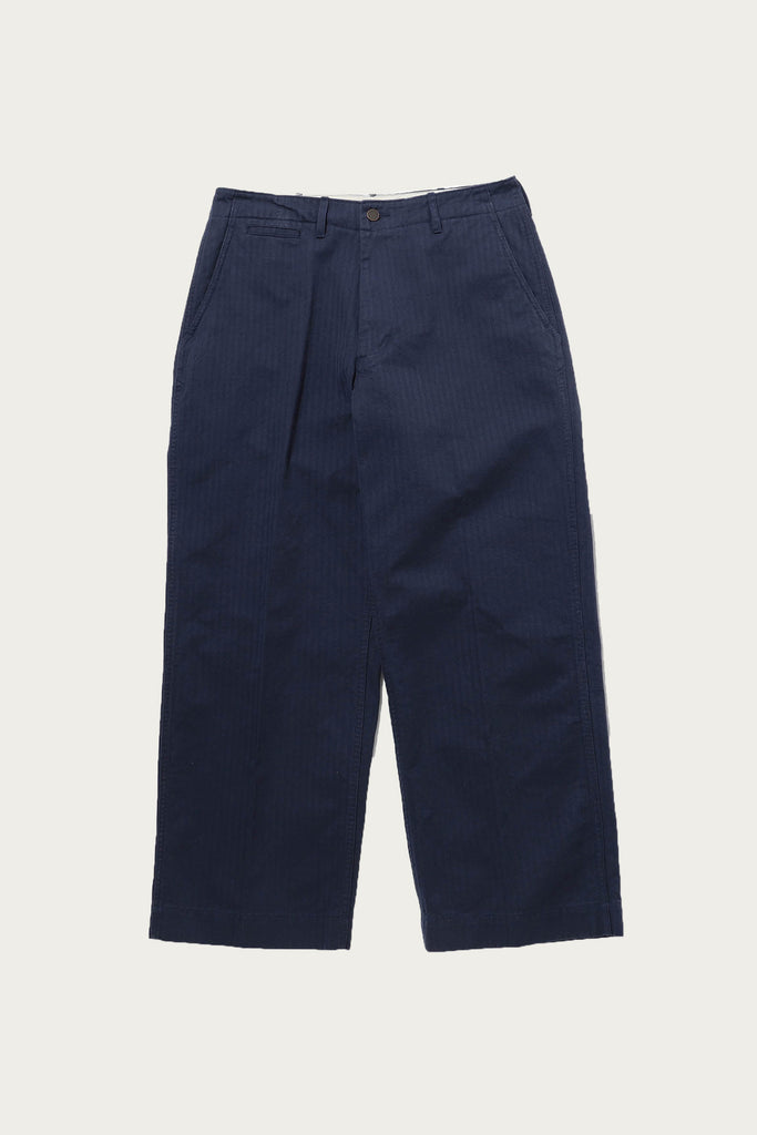 Beams Plus - MIL Trousers Herringbone - Navy - Canoe Club