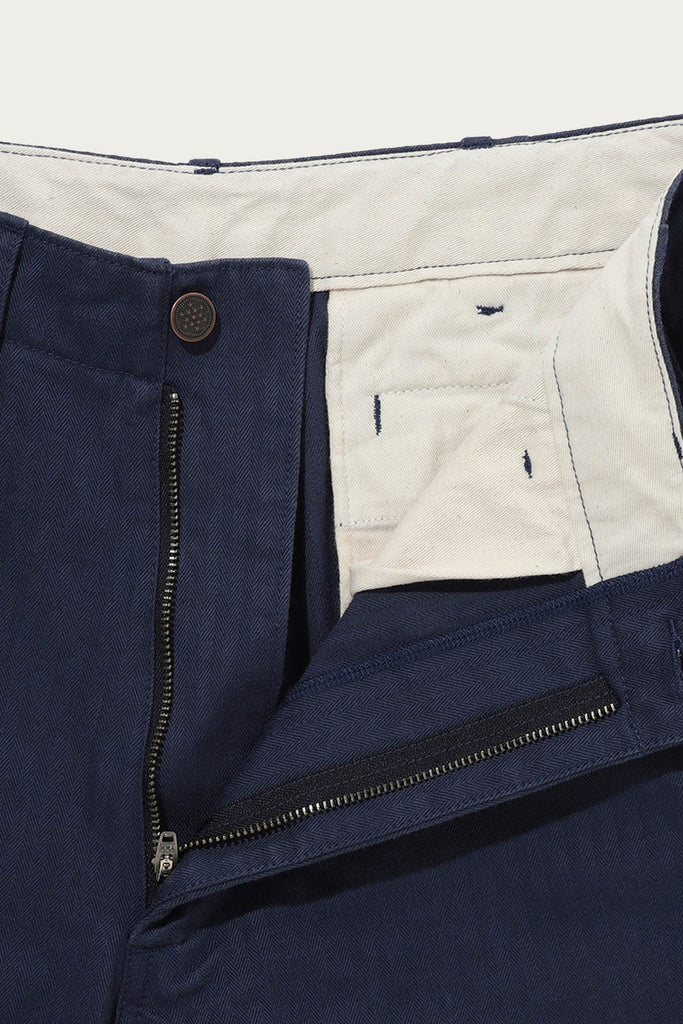 Beams Plus - MIL Trousers Herringbone - Navy - Canoe Club