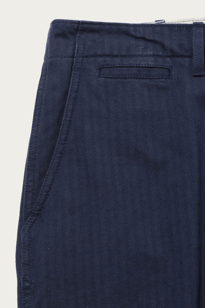 Beams Plus - MIL Trousers Herringbone - Navy - Canoe Club