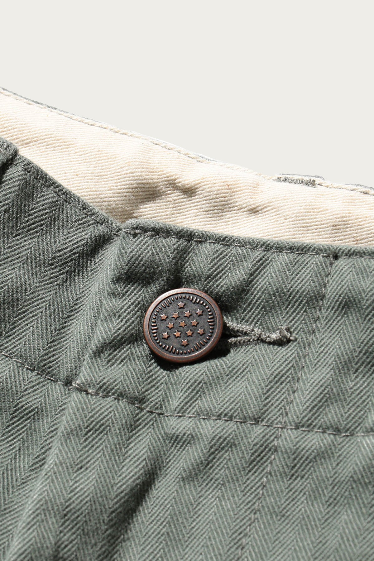 Beams+ MIL Trousers Herringbone | Sage | Canoe Club