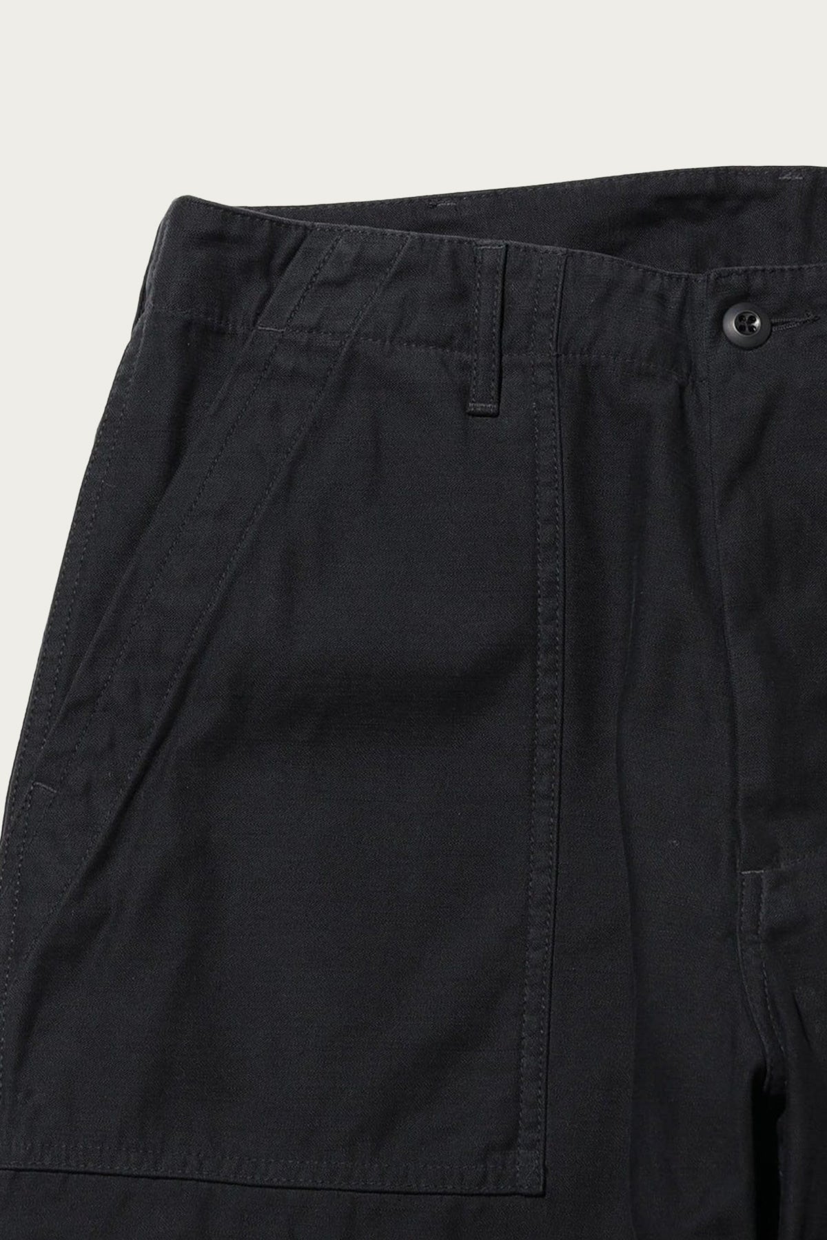 Beams+ MIL Utility Trousers Reversed Sateen | Black | Canoe Club