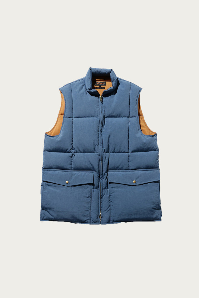 Beams Plus - Nylon Down Vest - Blue - Canoe Club