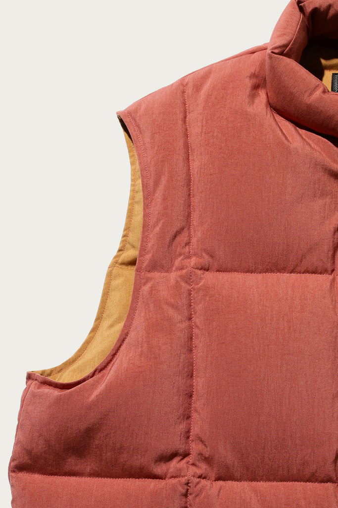 Beams Plus - Nylon Down Vest - Orange - Canoe Club