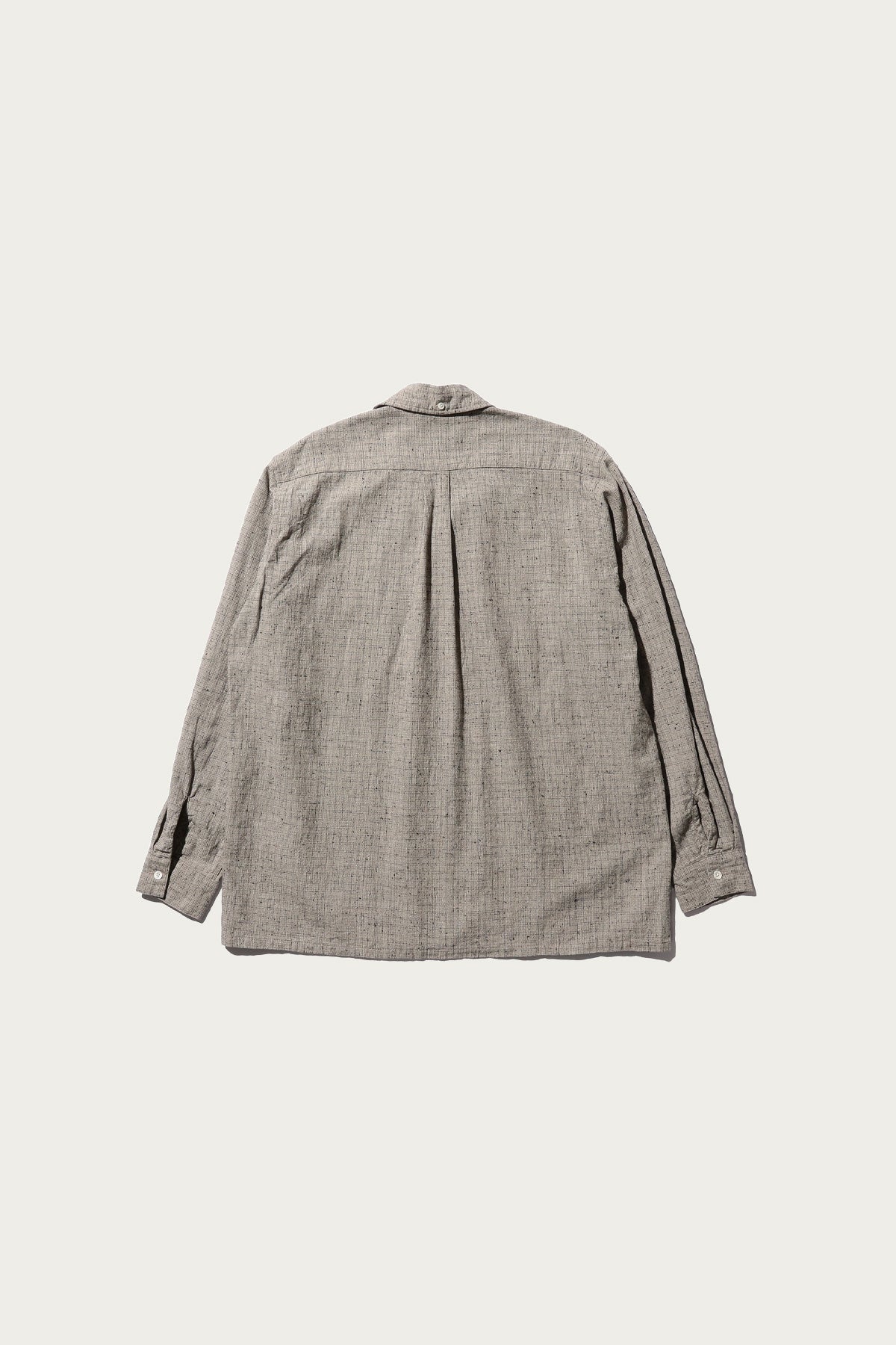 Beams Plus - Open B.D. Nep Check Cotton Linen - Beige - Canoe Club