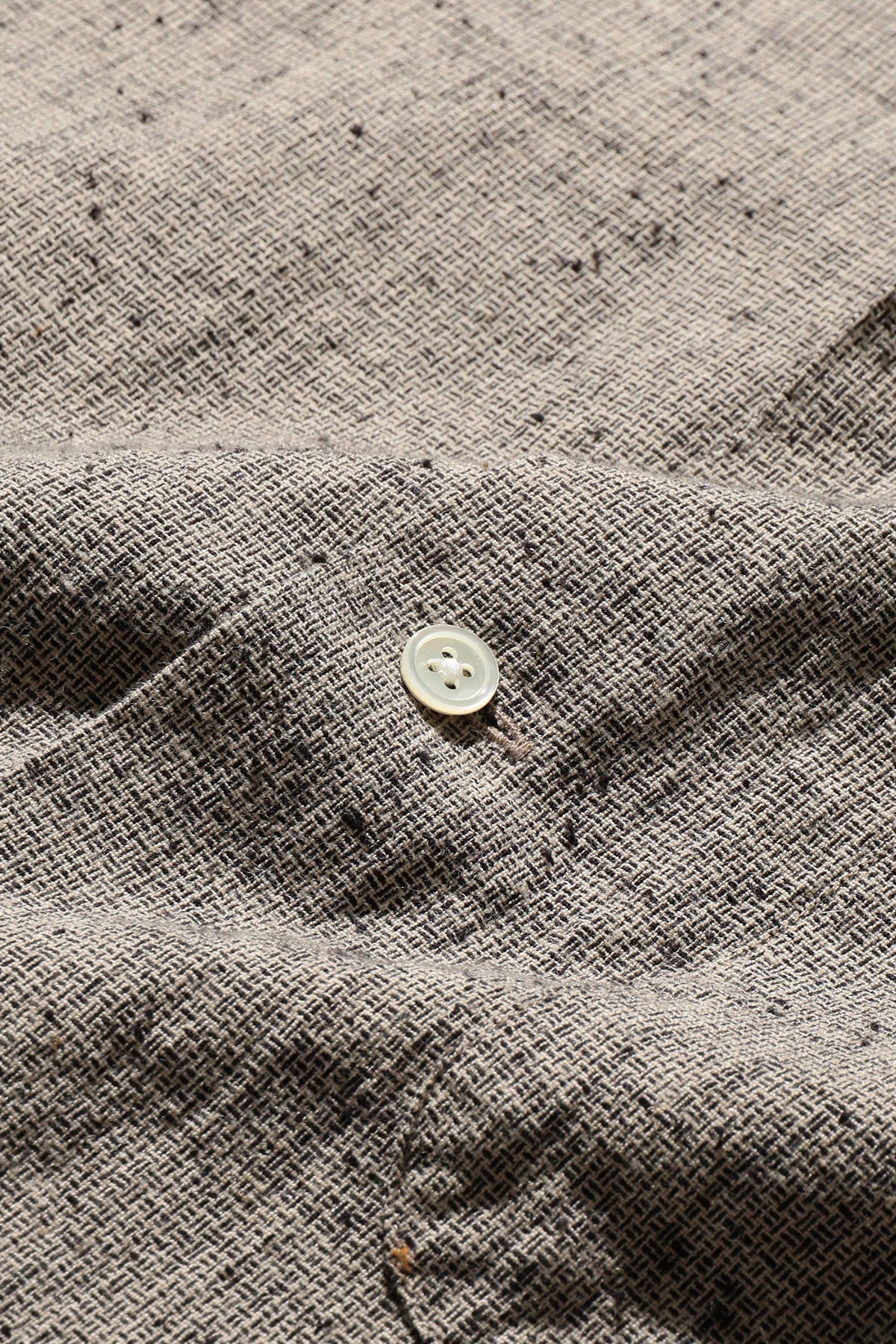 Beams Plus - Open B.D. Nep Check Cotton Linen - Beige - Canoe Club