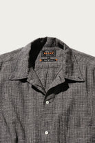 Beams Plus - Open B.D. Nep Check Cotton Linen - Charcoal - Canoe Club