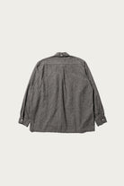 Beams Plus - Open B.D. Nep Check Cotton Linen - Charcoal - Canoe Club