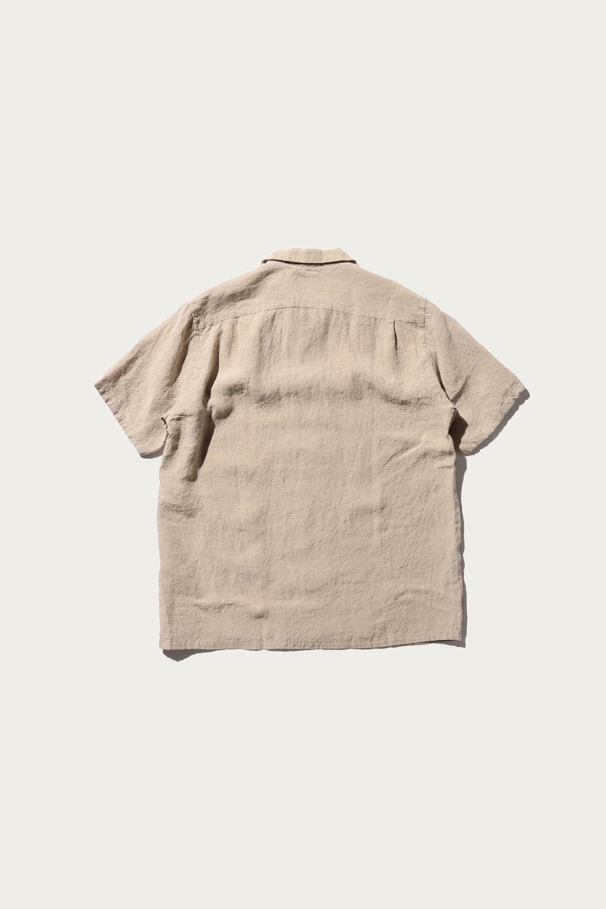Beams Plus - Open Collar 1/40 Linen - Beige - Canoe Club