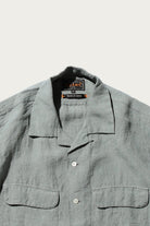 Beams Plus - Open Collar 1/40 Linen - Sax - Canoe Club