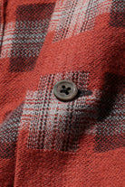 Beams Plus - Open Collar Brushed Satin Plaid - Red - Canoe Club