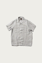 Beams Plus - Open Collar Pajama Plaid Linen - Blue - Canoe Club