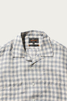 Beams Plus - Open Collar Pajama Plaid Linen - Blue - Canoe Club