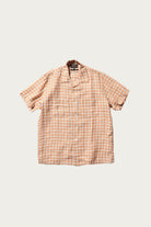Beams Plus - Open Collar Pajama Plaid Linen - Orange - Canoe Club