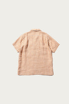 Beams Plus - Open Collar Pajama Plaid Linen - Orange - Canoe Club