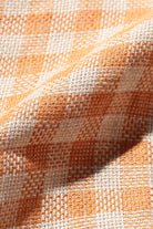 Beams Plus - Open Collar Pajama Plaid Linen - Orange - Canoe Club