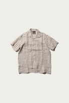 Beams Plus - Open Collar Pajama Plaid Linen - Brown - Canoe Club