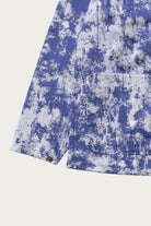 Beams Plus - P-Man Jacket Supima Herringbone on Paint Print - Blue - Canoe Club