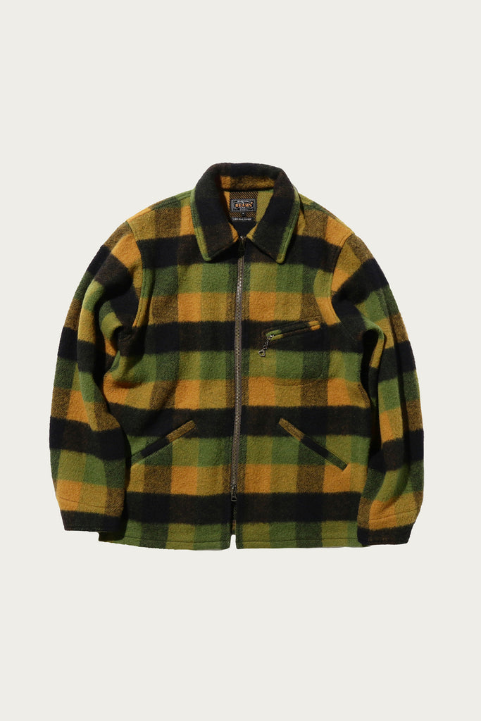 Beams Plus - Wool Plaid Sports Jacket - Green - Canoe Club