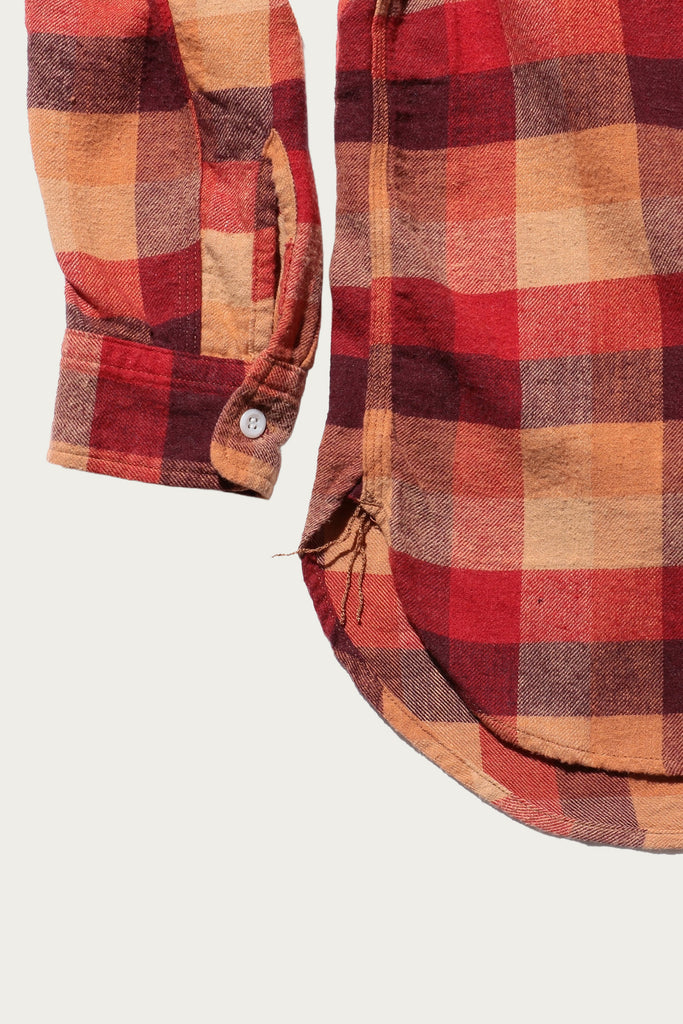 Beams Plus - WORK Indian Flannel Plaid - Red - Canoe Club