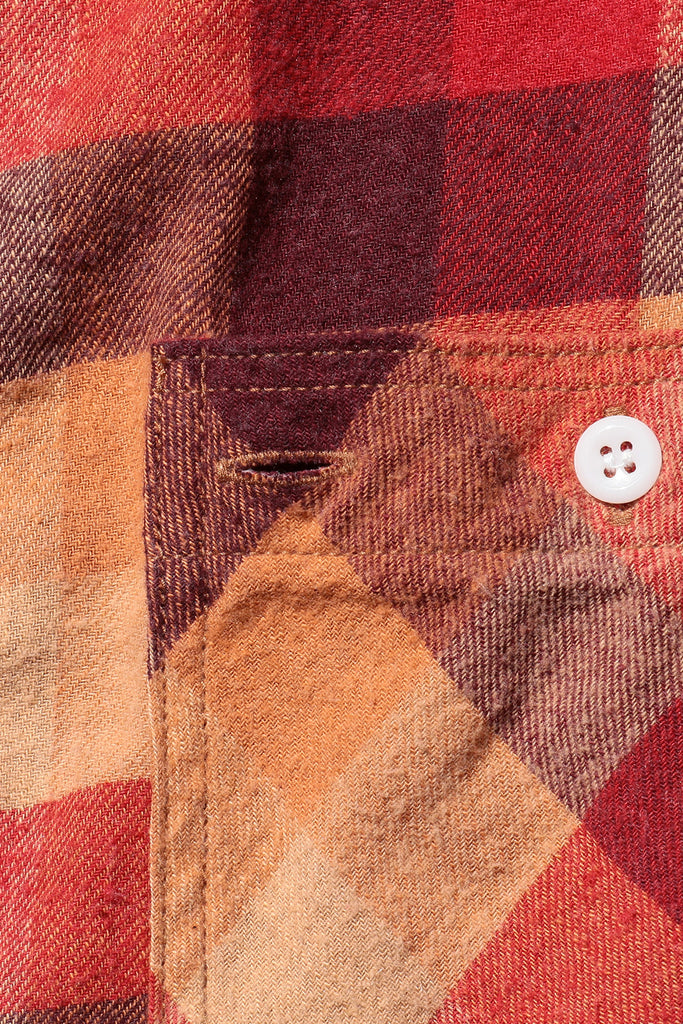 Beams Plus - WORK Indian Flannel Plaid - Red - Canoe Club