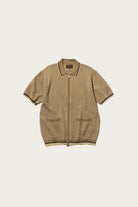 Beams Plus - Zip Knit Polo - Beige - Canoe Club