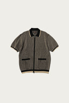 Beams Plus - Zip Knit Polo - Black - Canoe Club