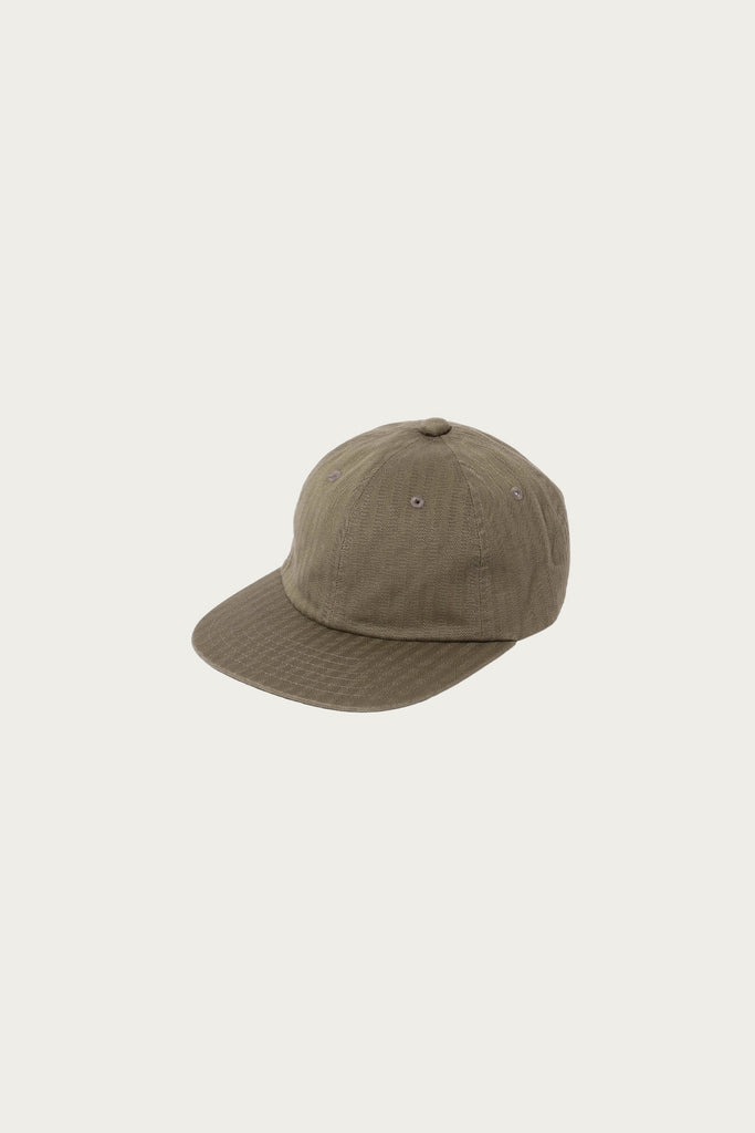 Beams Plus - Herringbone 6Panel Cap - Olive - Canoe Club