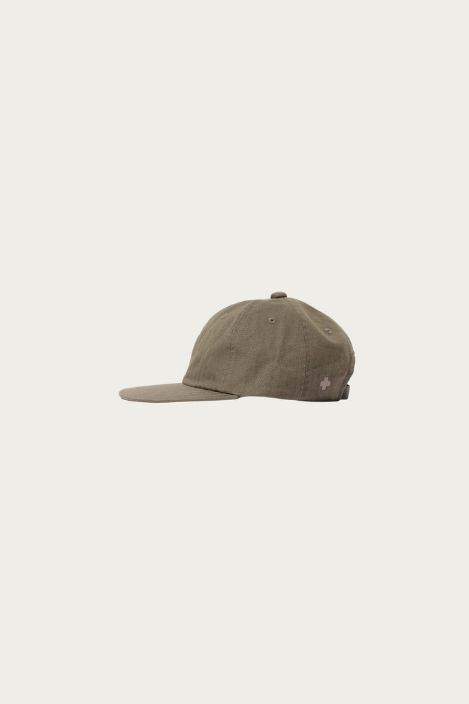 Beams Plus - Herringbone 6Panel Cap - Olive - Canoe Club