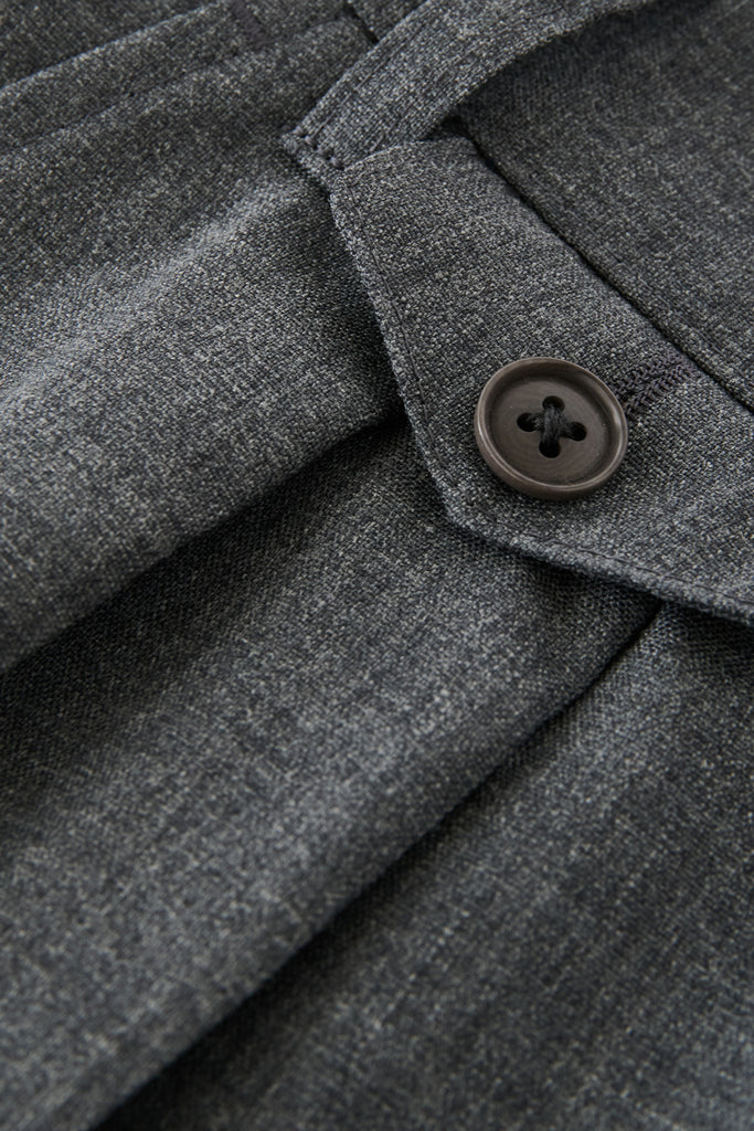 Beams Plus - Studio Nicholson x Beams+ Alvy Double Pleat Pant - Charcoal Marl - Canoe Club