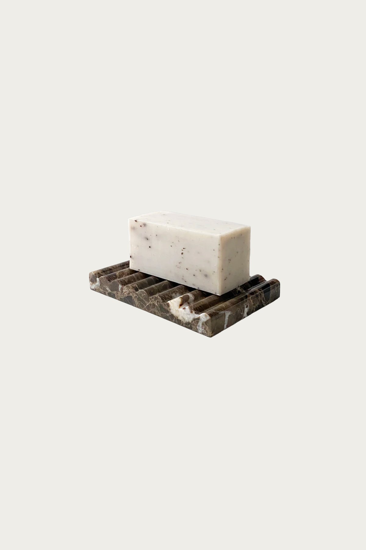 Binu Binu - Marble Soap Dish - Dark Emperador Brown - Canoe Club