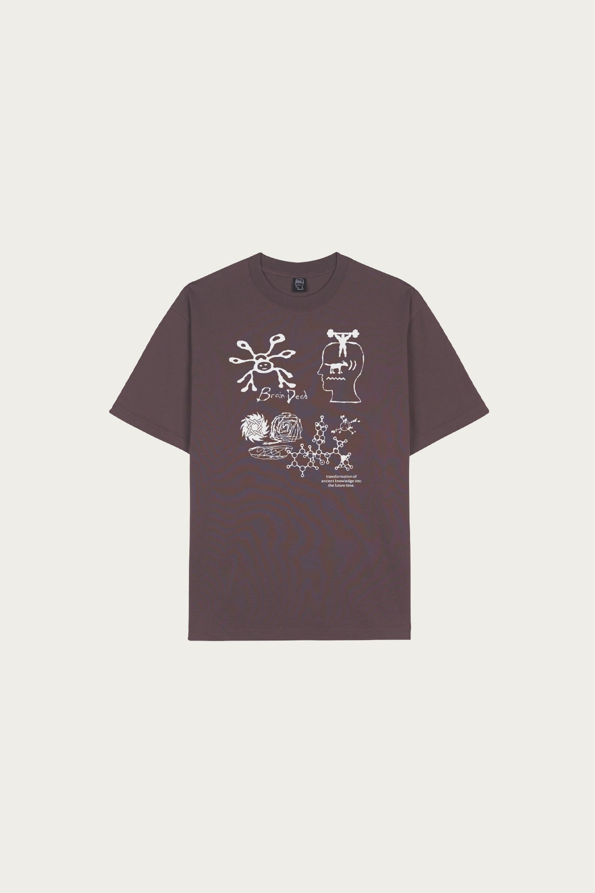 Brain Dead - Ancient Knowledge T-Shirt - Berry - Canoe Club