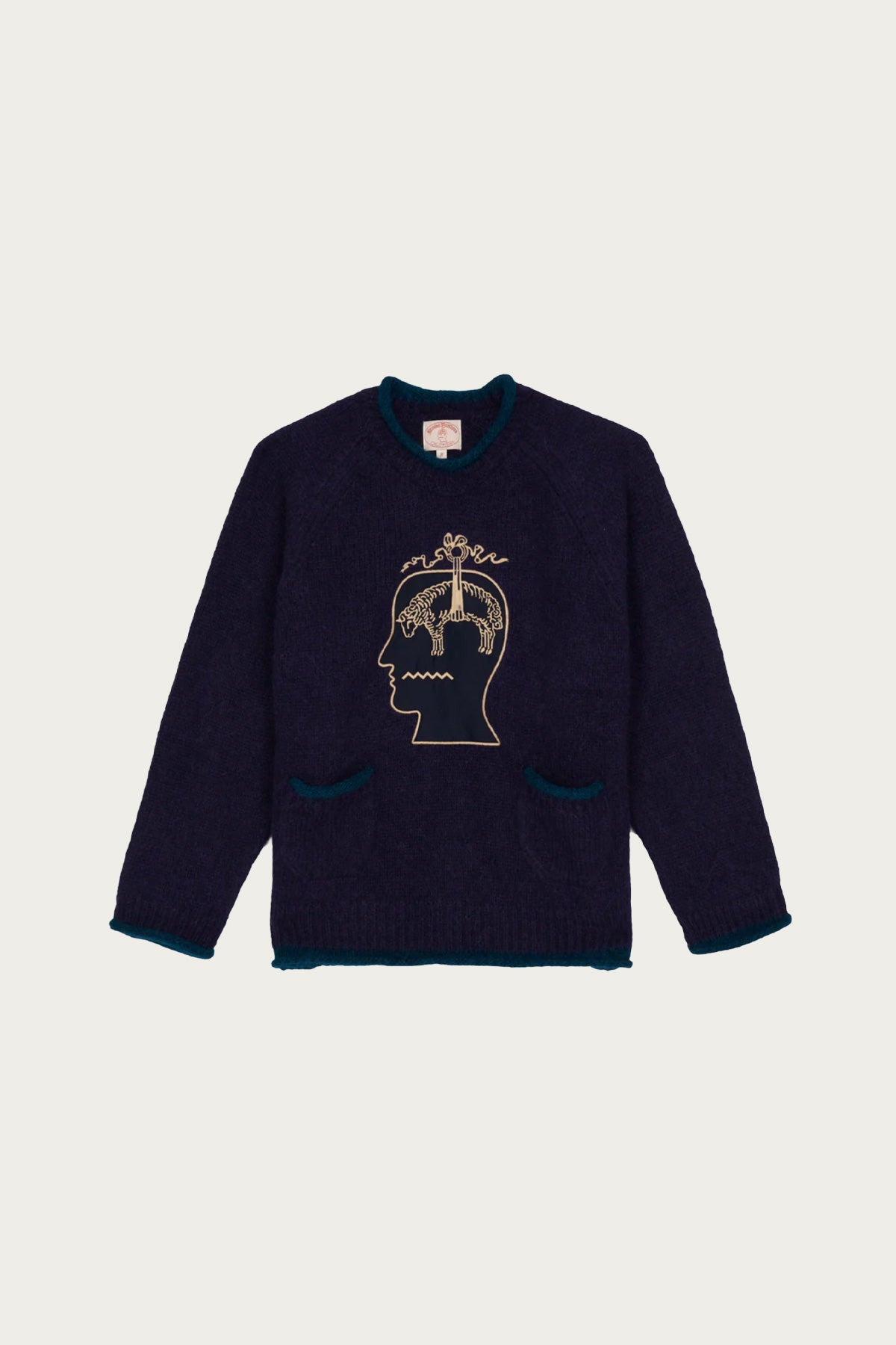 Brain Dead - Brooks Brothers California Rolled Neck Sweater - Navy - Canoe Club