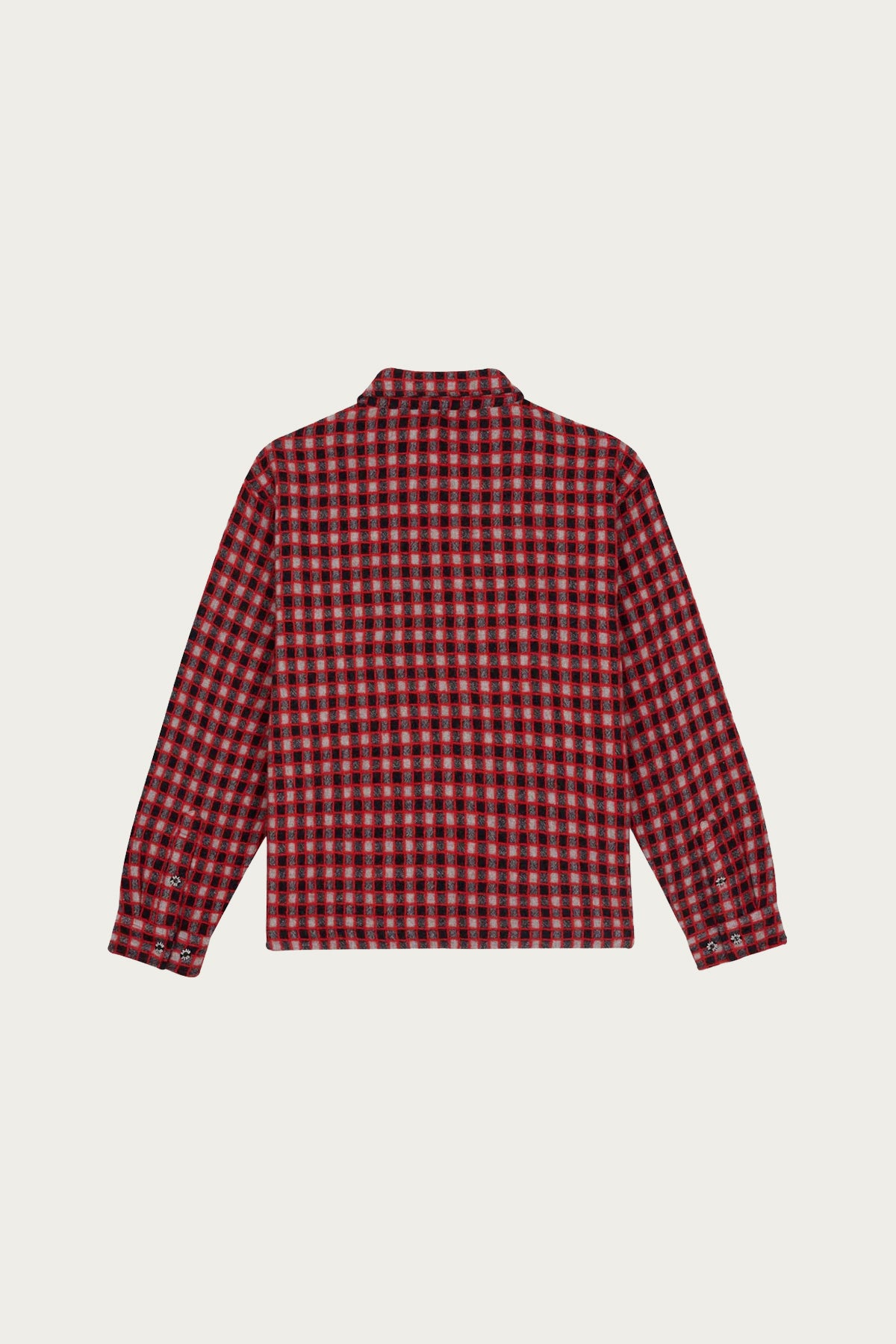 Brain Dead Check Mate Flannel Zip Shirt | Black/Multi | Canoe Club
