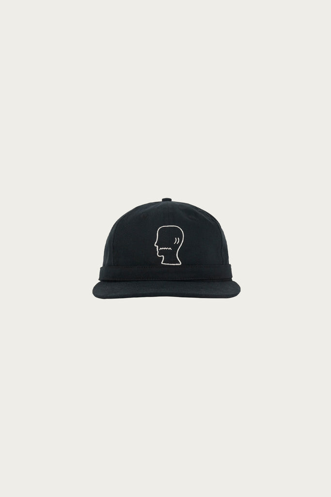 Brain Dead - Extended Strap 6 Panel Logohead Hat - Black - Canoe Club