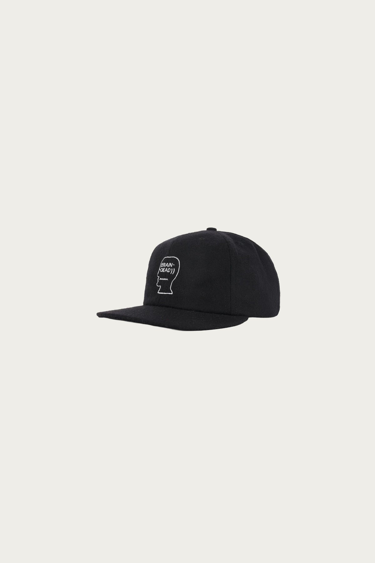 Brain Dead - Flannel Logo Head 6 Panel Hat - Black - Canoe Club