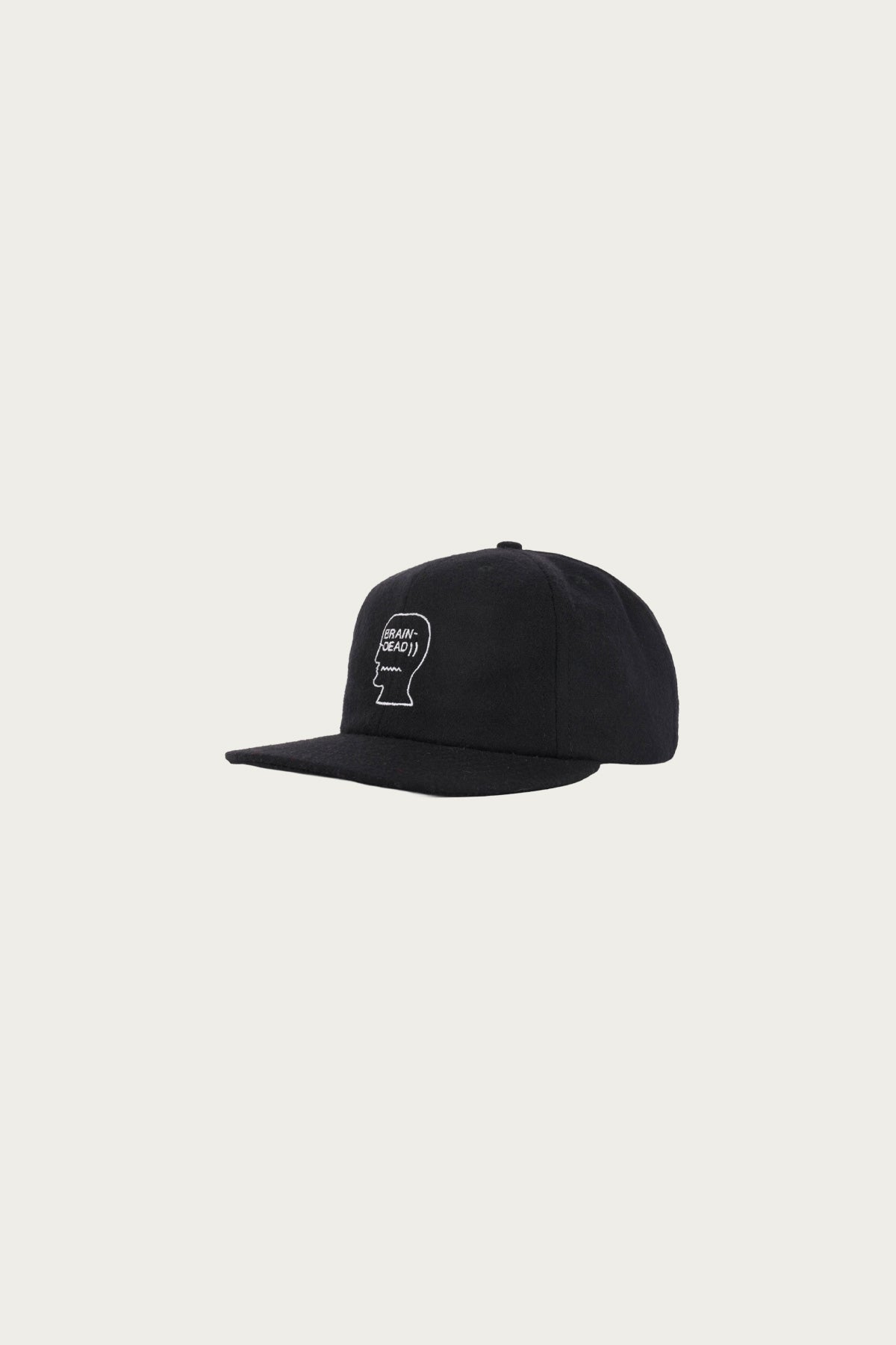 Brain Dead - Flannel Logohead 6 Panel Hat - Black - Canoe Club