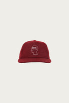 Brain Dead - Flannel Logohead 6 Panel Hat - Burgundy - Canoe Club