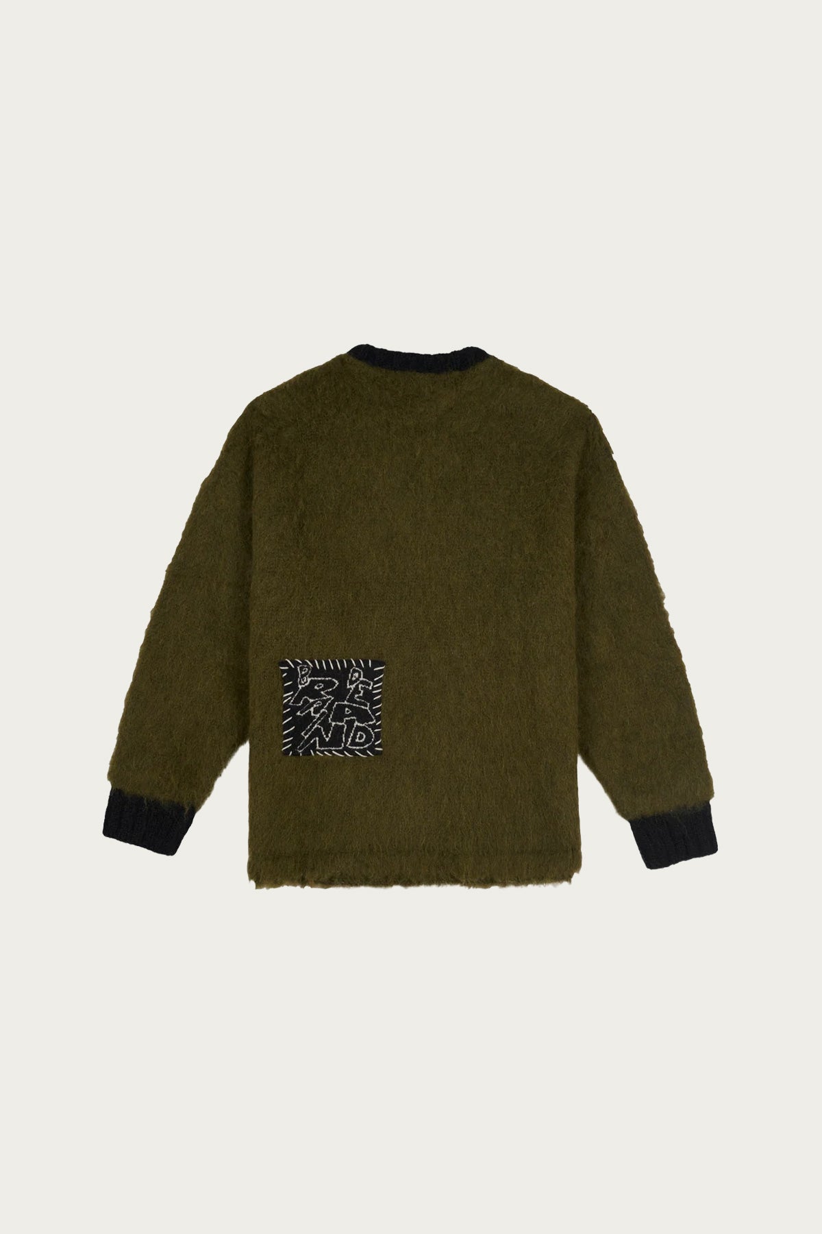 Brain Dead - Future Vision Boxy Knit Sweater - Olive - Canoe Club