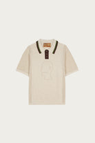 Brain Dead - Logo Head Pointelle Polo - Natural - Canoe Club
