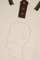 Brain Dead - Logo Head Pointelle Polo - Natural - Canoe Club