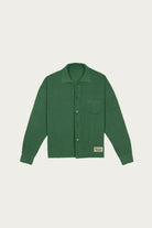 Brain Dead - Pigment Dye Longsleeve Polo Sweater - Green - Canoe Club